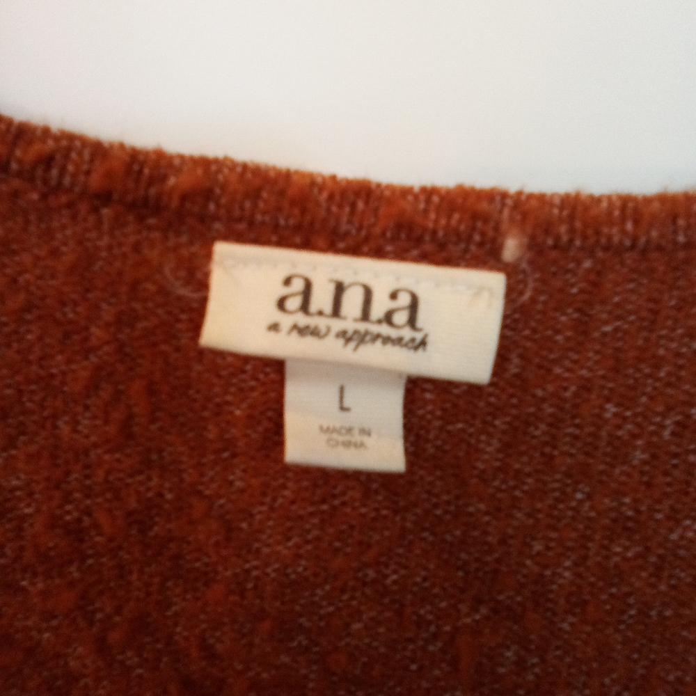 a.n.a Women's V-Neck Pullover Sweater Lightweight Size Large - Picture 3 of 5